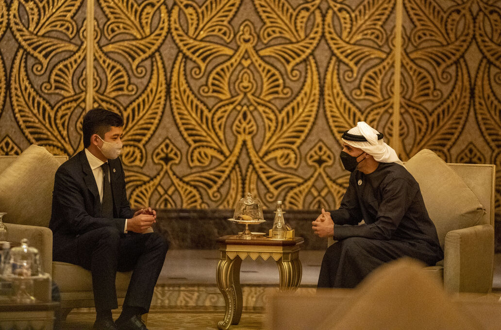 Khaled bin Mohamed bin Zayed receives The Regent of Pahang