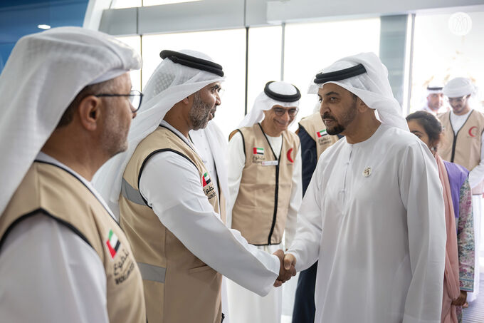 Hamdan bin Zayed participates in UAE stands with Lebanon humanitarian campaign efforts in Abu Dhabi