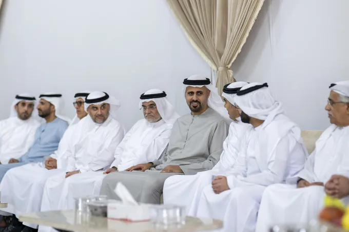 Theyab bin Mohamed bin Zayed offers condolences on the passing of martyr Fuad Saddiq Al Khoori’s sister