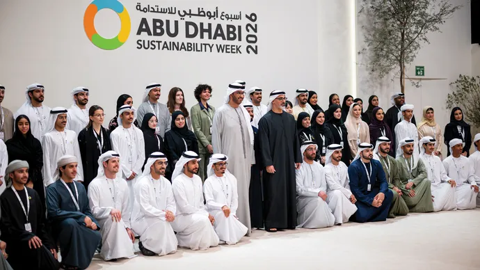 Khaled bin Mohamed bin Zayed visits Youth 4 Sustainability Hub at Abu Dhabi Sustainability Week
