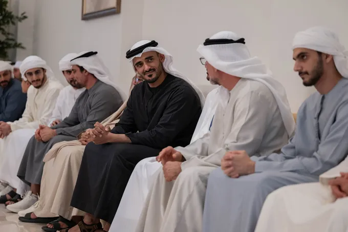 Zayed bin Mohamed bin Zayed offers condolences to Abdul Hamid Mohammed Abdul Hamid Al Hosani on the passing of his mother