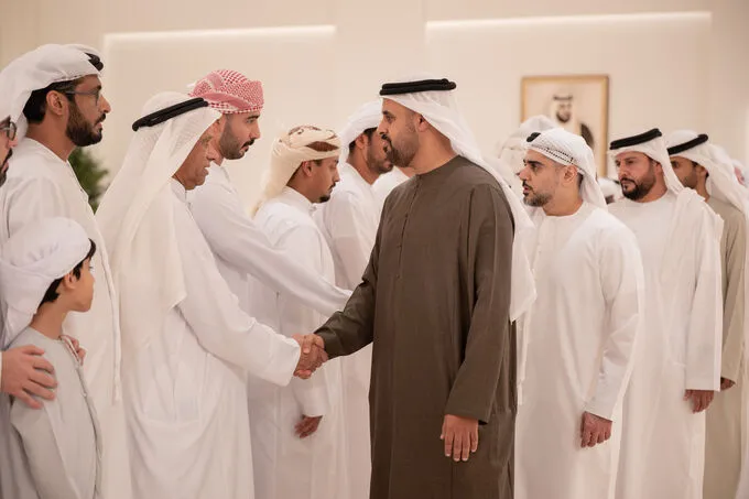 Theyab bin Mohamed bin Zayed offers condolences on the passing of Reem Omar Al Nahdi