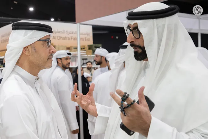 Hazza bin Zayed visits 23rd Abu Dhabi International Hunting and Equestrian Exhibition