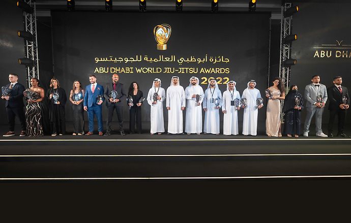 Theyab bin Mohamed bin Zayed Honours Emirati and Global Jiu-Jitsu Athletes During Awards