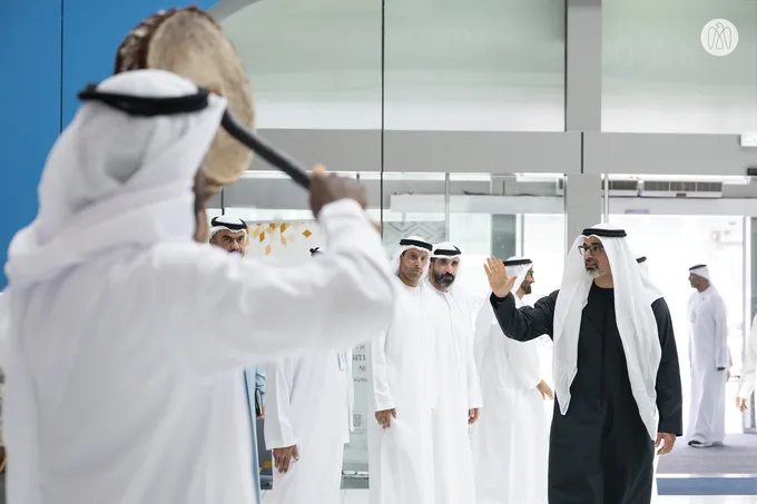 Khaled bin Mohamed bin Zayed visits Abu Dhabi International Hunting and Equestrian Exhibition (ADIHEX)
