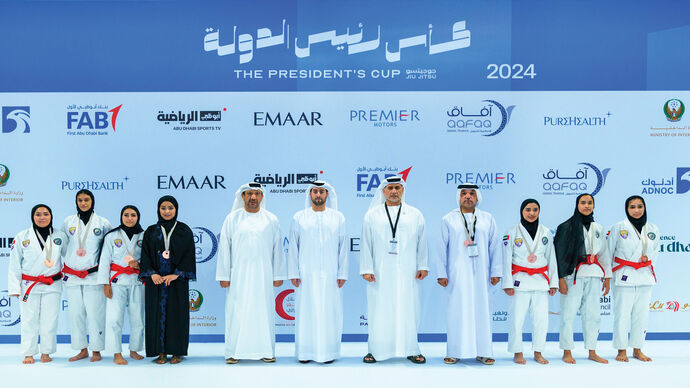 Zayed bin Khalifa bin Sultan crowns winners of Jiu-Jitsu President’s Cup