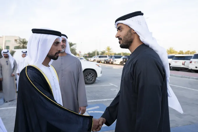 Zayed bin Mohamed bin Zayed attends Humaid Said Humaid Al Raqraqi Al Mazrouei wedding reception