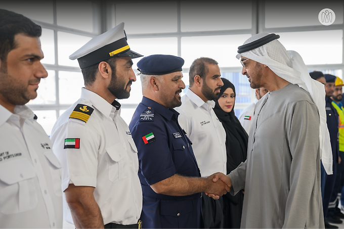 The UAE President inaugurates Khalifa Port expansion