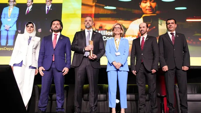 منصة &quot;تم&quot; تفوز بجائزة أفضل مشروع عن فئة الحكومة الإلكترونية ضمن جوائز القمة العالمية لمجتمع المعلومات 2025 المدعومة من منظمة الأمم المتحدة