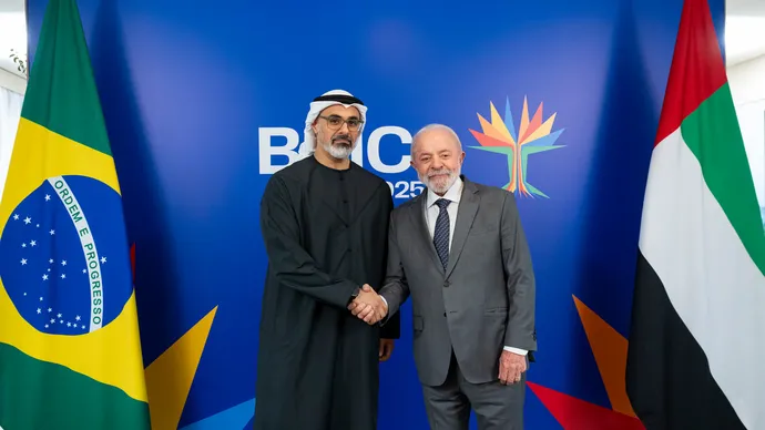 Crown Prince of Abu Dhabi and President of Brazil discuss further advancing bilateral relations