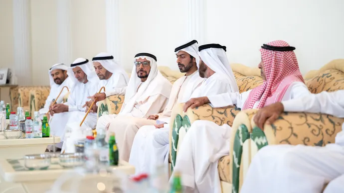 Khalifa bin Tahnoon bin Mohammed offers condolences on the passing of Mouza Ahmed Al Sabousi