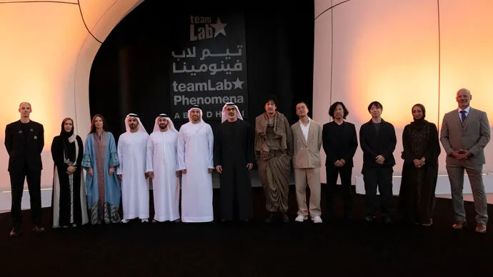 Khaled bin Mohamed bin Zayed witnesses inauguration ceremony of teamLab Phenomena Abu Dhabi in Saadiyat Cultural District