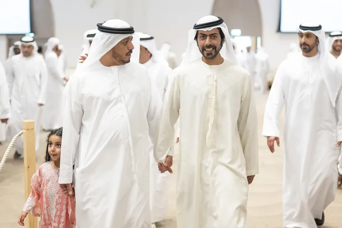Khalifa bin Tahnoon bin Mohammed attends reception for Al Mazrouei weddings