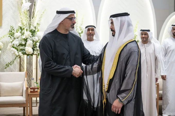 Khaled bin Mohamed bin Zayed attends Mohamed Ahmad Ali Al Hashimi wedding reception 