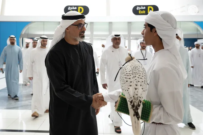 Khaled bin Mohamed bin Zayed visits Abu Dhabi International Hunting and Equestrian Exhibition (ADIHEX)