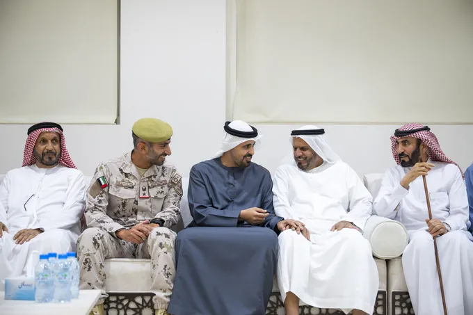 Theyab bin Mohamed bin Zayed offers condolences on the passing of national duty martyr Ali Saleh Al Tunaiji