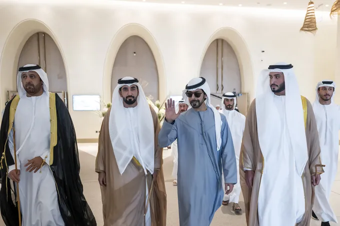 Khalifa bin Tahnoon bin Mohammed attends reception for Al Mansouri weddings