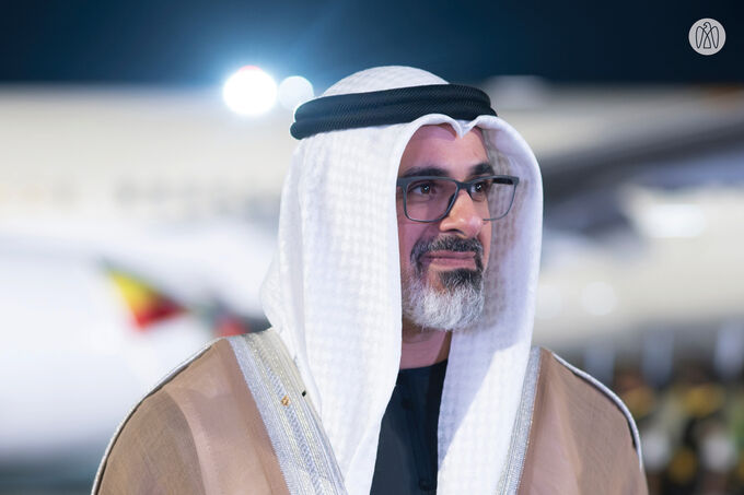 On behalf of UAE President, Crown Prince of Abu Dhabi arrives in Addis Ababa to attend World Without Hunger Conference