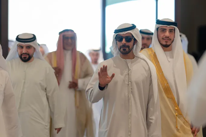 Khalifa bin Tahnoon bin Mohammed attends Abdulla Mohamed Alkhoori wedding reception