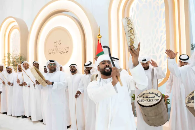 Khaled bin Mohamed bin Zayed attends Omeir Saeed Al Mheiri wedding reception