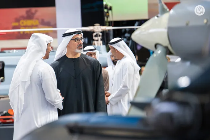 Khaled bin Mohamed bin Zayed visits UMEX and SimTEX 2026