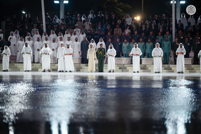 Humaid bin Rashid Al Nuaimi attends Commemoration Day ceremony at Wahat Al Karama in Abu Dhabi