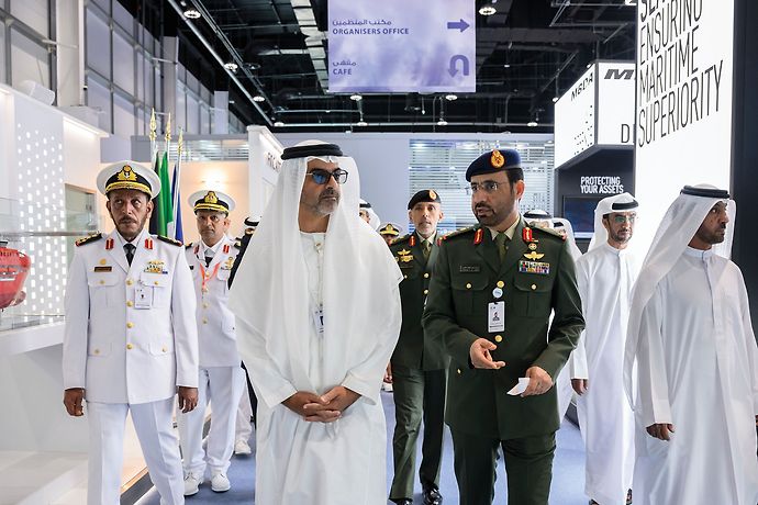 Under the patronage of the UAE President, Hamed bin Zayed inaugurates NAVDEX 2023