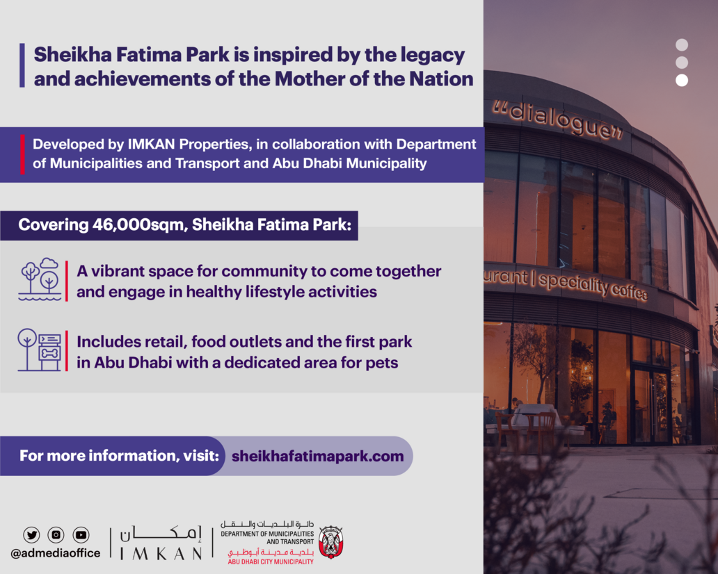 Sheikha Fatima Park grand opening to be held 2-3 December as part of Mother of the Nation's contribution to Golden Jubilee celebrations