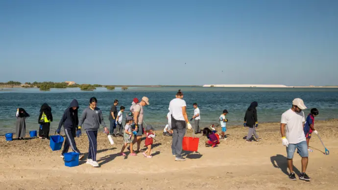 Miral and Yas SeaWorld Research &amp; Rescue Center organise beach cleanup
