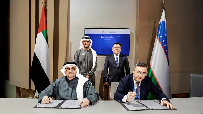 Masdar signs Joint Study Agreement for 1GW wind farm in Uzbekistan