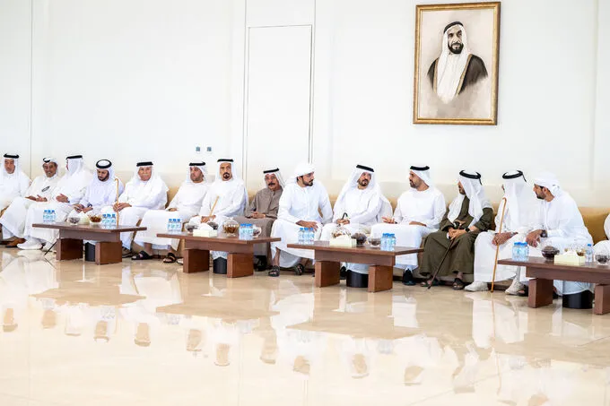 Theyab bin Mohamed bin Zayed offers condolences on the passing of Ahmed Juan Al Dhaheri