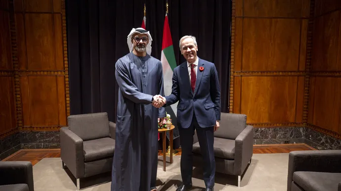 Crown Prince of Abu Dhabi attends dinner banquet hosted by Prime Minister of Canada