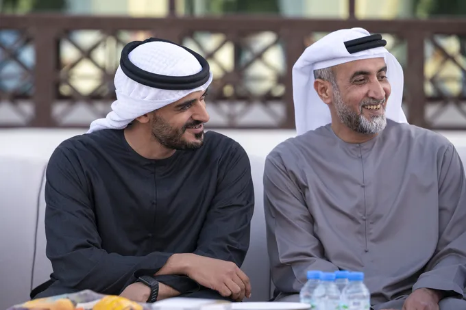Zayed bin Mohamed bin Zayed attends Humaid Said Humaid Al Raqraqi Al Mazrouei wedding reception