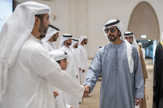 Khalifa bin Tahnoon bin Mohammed attends reception for Al Mansouri weddings