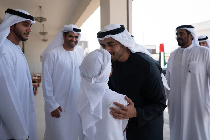 Zayed bin Mohamed bin Zayed attends Al Shehhi and Al Suwaidi wedding reception