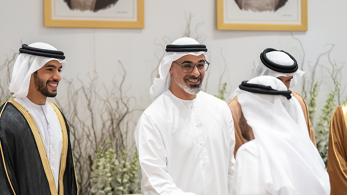 Khaled bin Mohamed bin Zayed attends wedding of Saif Ahmed Ateeq Habroush Al Rumaithi