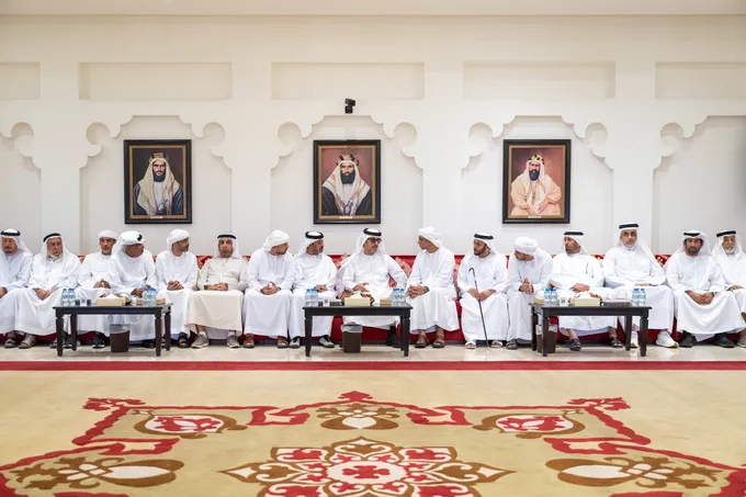 Hazza bin Zayed offers condolences on the passing of Ali Musabbeh Ali Al Shamsi