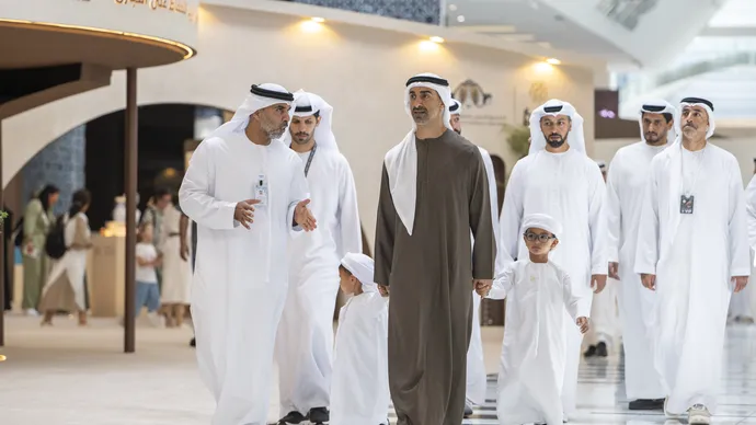 Hamdan bin Mohamed bin Zayed visits 23rd Abu Dhabi International Hunting and Equestrian Exhibition