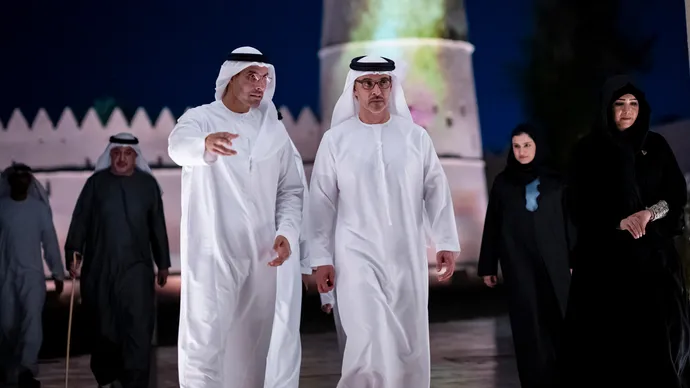 هزاع بن زايد يشهد حفل إعادة افتتاح متحف العين بعد عملية الترميم والتطوير