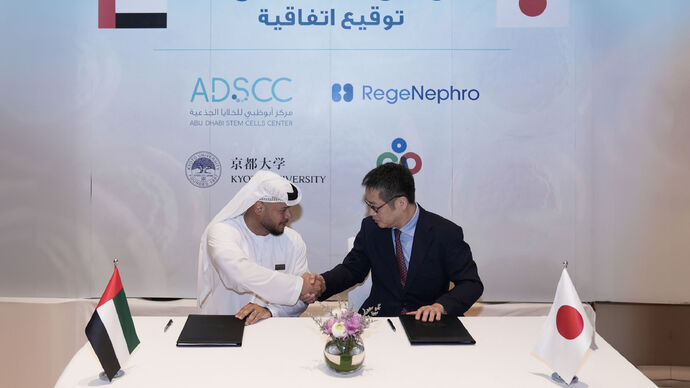 Abu Dhabi Stem Cells Centre partners with Rege Nephro and Kyoto University’s Center for iPS Cell Research and Application in Japan