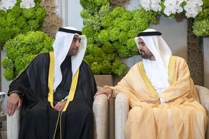 Theyab bin Mohamed bin Zayed attends Othman Abdullah Al-Yahya wedding reception