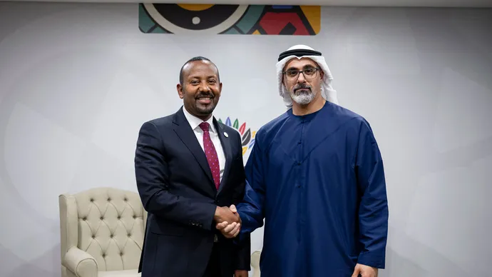 Crown Prince of Abu Dhabi discusses enhancing bilateral cooperation with Prime Minister of Ethiopia at G20 summit
