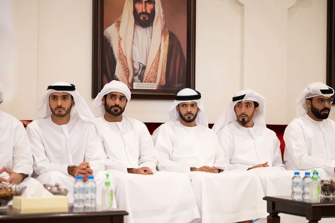 Khaled bin Mohamed bin Zayed offers condolences on the passing of Mohamed Saeed Abdullah Al Qubaisi