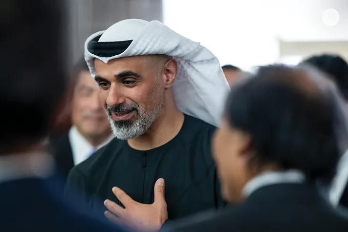 On the sidelines of UAE Day celebrations at Expo 2025 Osaka, Crown Prince of Abu Dhabi meets members of Japanese Parliament and UAE–Japan Society