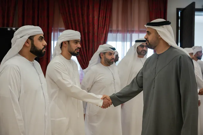 Theyab bin Mohamed bin Zayed offers condolences on the passing of Ali Abdullah Al Obaidli