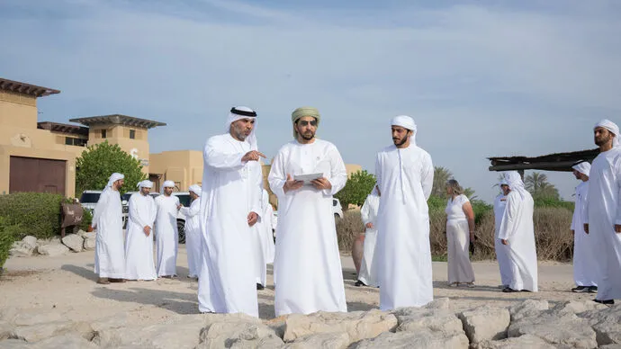 Hamdan bin Zayed visits Sir Bani Yas Island and reviews development and tourism plans
