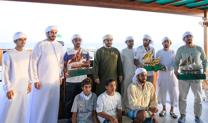 Hamdan bin Zayed honours Dhow Zilzal champion of 5th Historic Dalma Race Festival