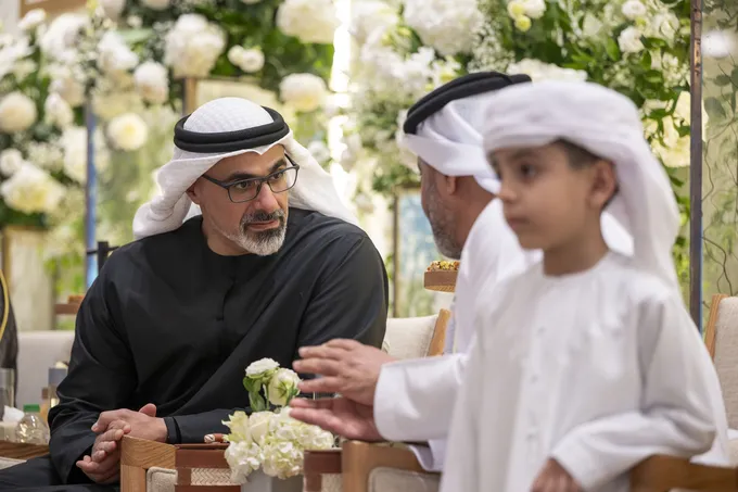 Khaled bin Mohamed bin Zayed attends Mohamed Ahmad Ali Al Hashimi wedding reception 