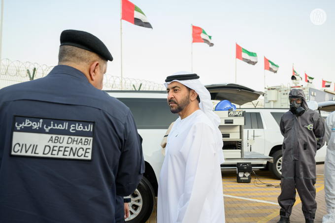 Hamdan bin Zayed visits Nuclear Emergency Response Center in Al Dhannah in Al Dhafra Region