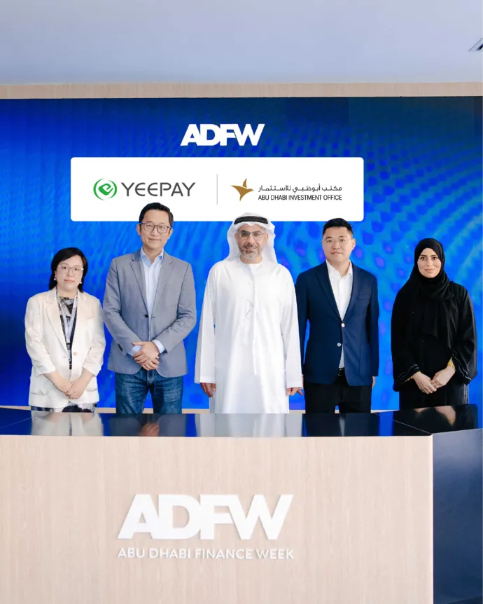 Abu Dhabi Investment Office and YeePay partner to establish its regional headquarters and technology hub in the emirate